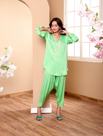 Gloomy Green Kurta