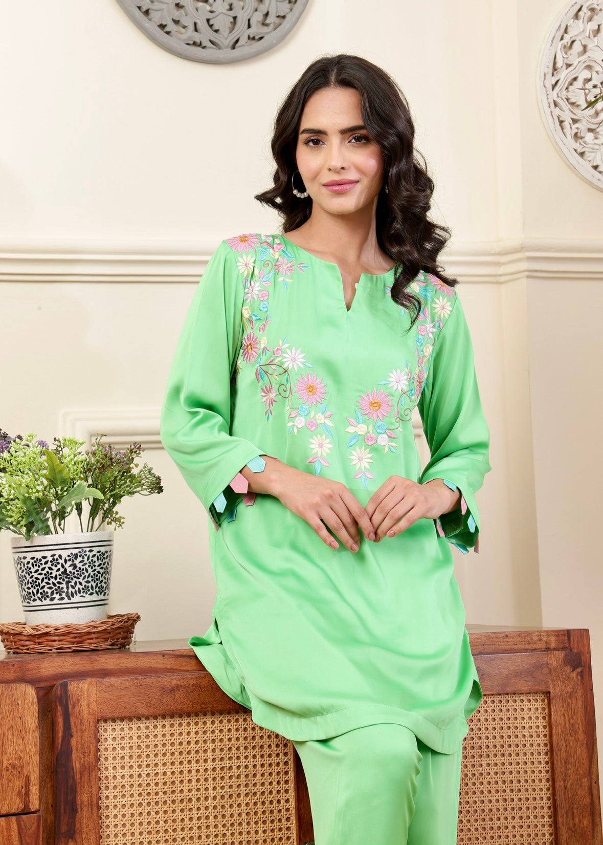 Blossom Green Kurta