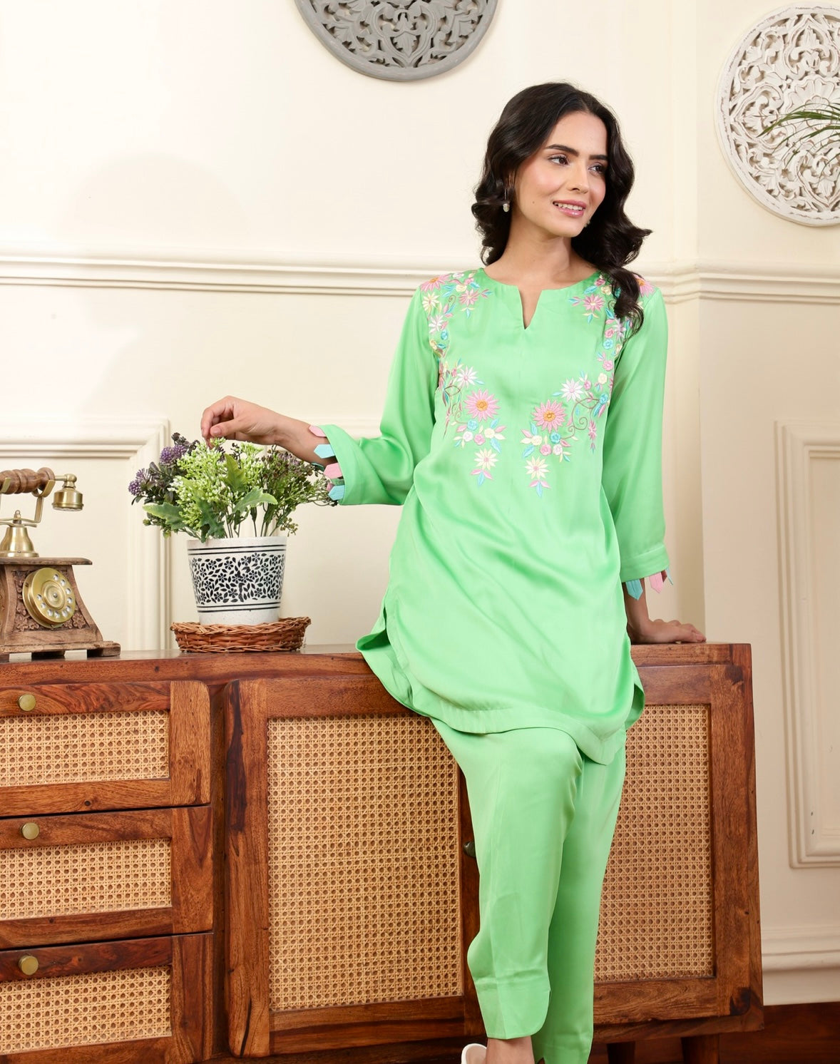 Blossom Green Kurta