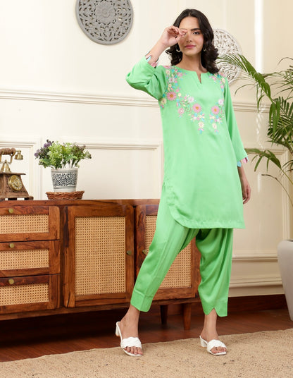 Blossom Green Kurta