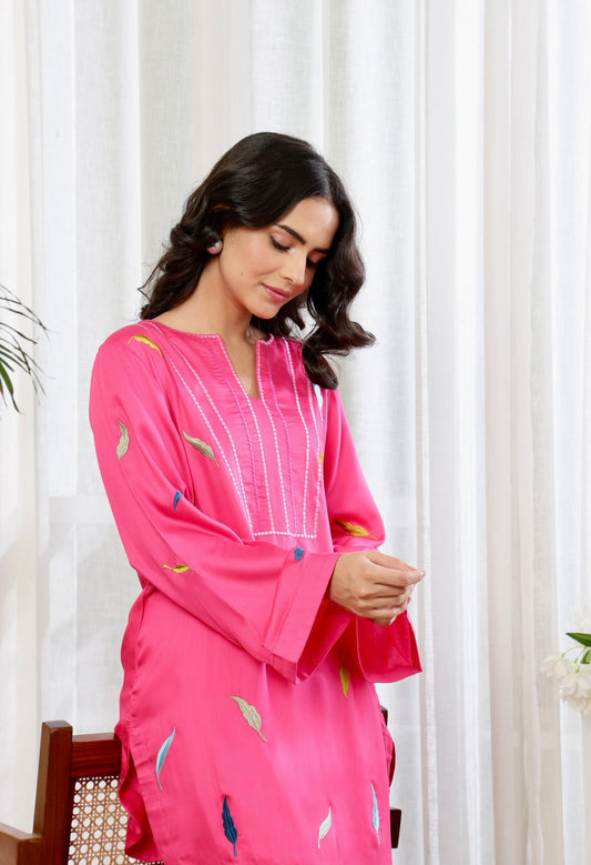 Fuchsia Autumn Kurta