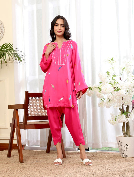 Fuchsia Autumn Kurta