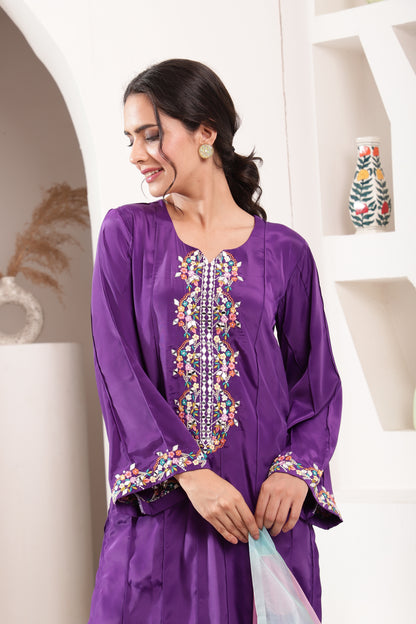 Lilac Aura Kurta